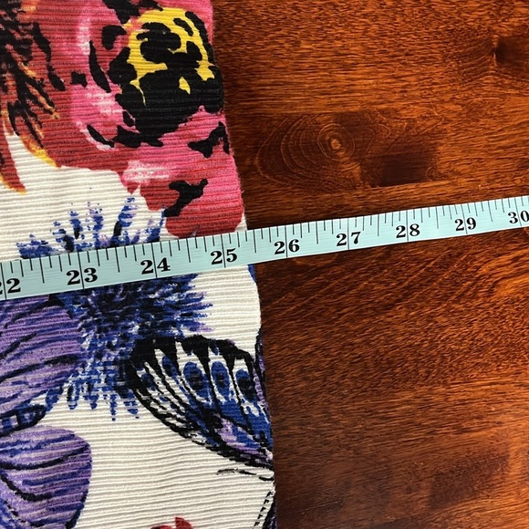 Grace Elements Womens Cardigan 3X White Pink Floral 3/4 Sleeves Pearl Button EUC - Picture 9 of 10